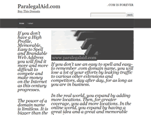 Tablet Screenshot of paralegalaid.com